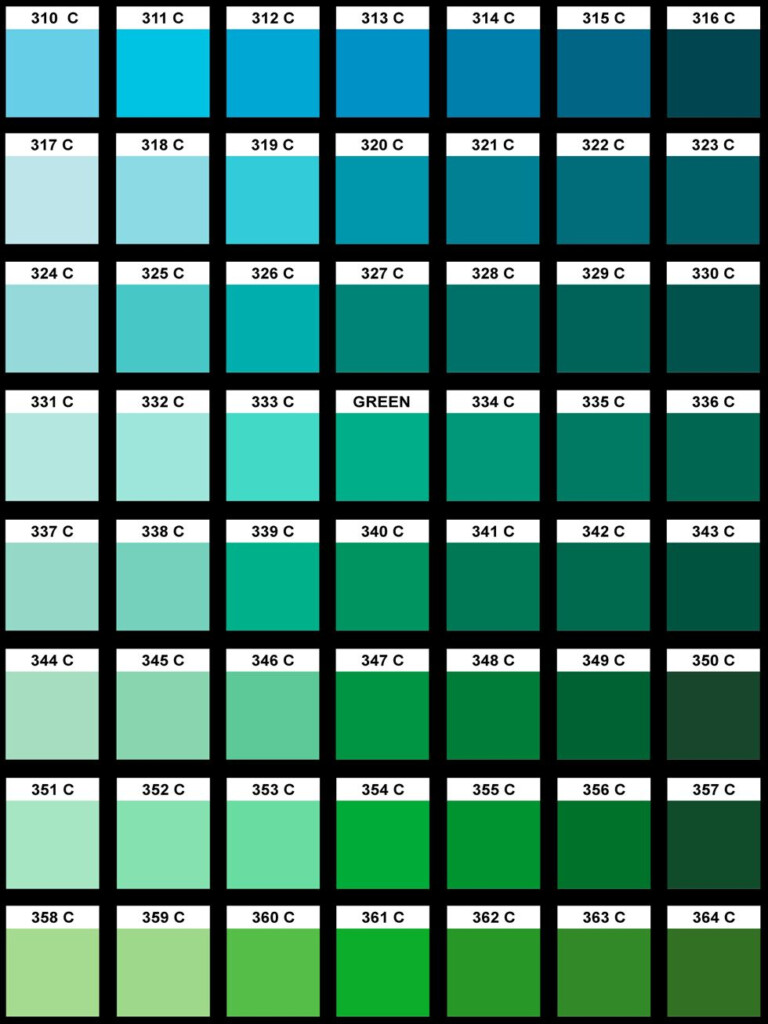 Pantone Color Chart Blue Green Pantone Color Chart Pantone Color Porn 