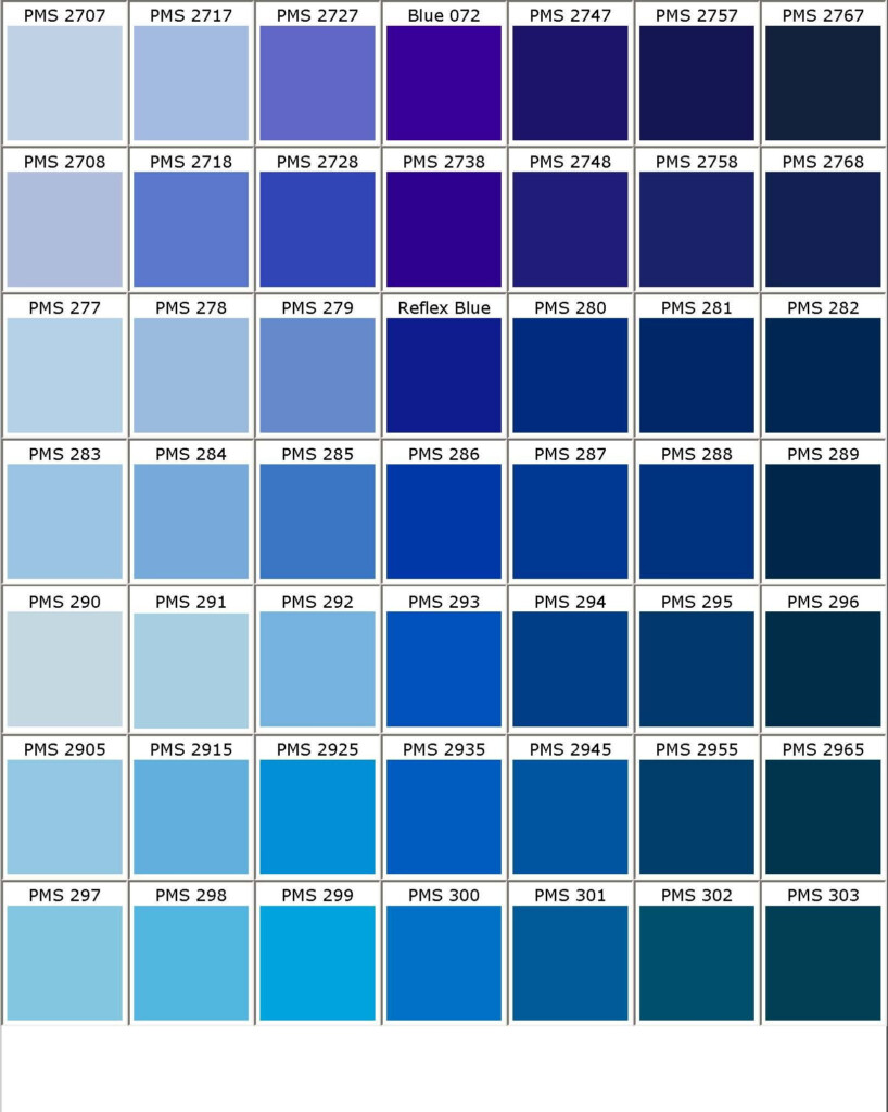 Pantone Color Chart Blue Green Pantone Color Chart Pms Color Chart 