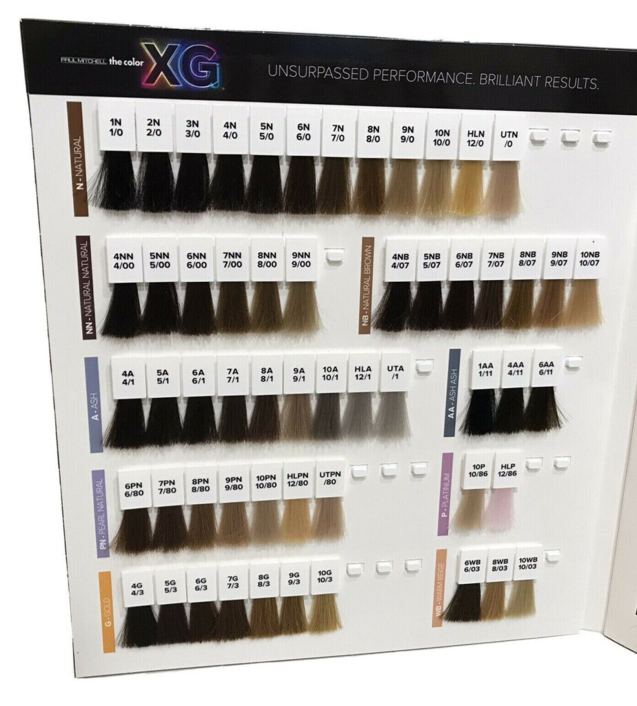 Paul Mitchell Brown Hair Color Chart