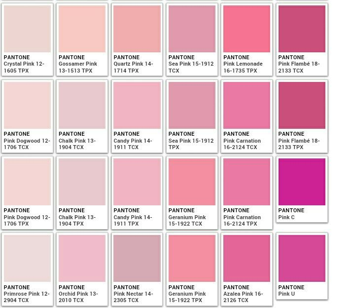 Pink Pantone Color Chart Pantone Color Chart Pantone Vrogue co