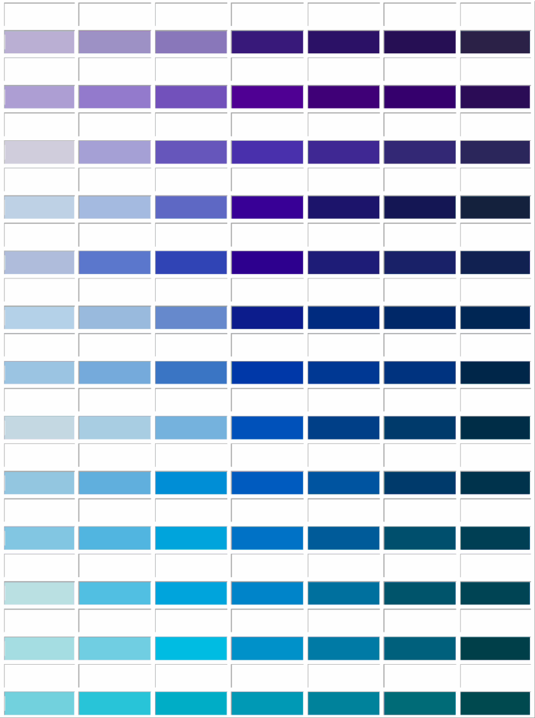 Pms Color Chart In Word And Pdf Formats Page 4 Of 11