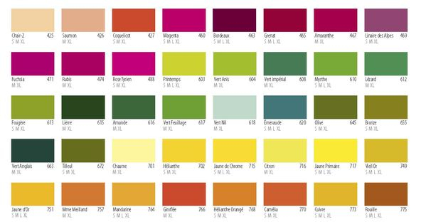 Porc A Fix Color Chart