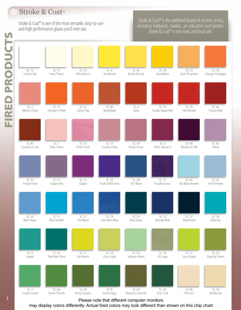 Porc A Fix Color Chart Awesome Inspiration