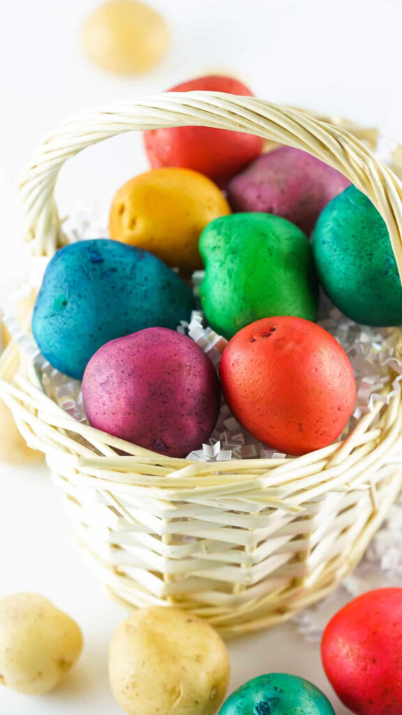 Potato Easter Egg Dying Alternative Easter Egg Dying Idea