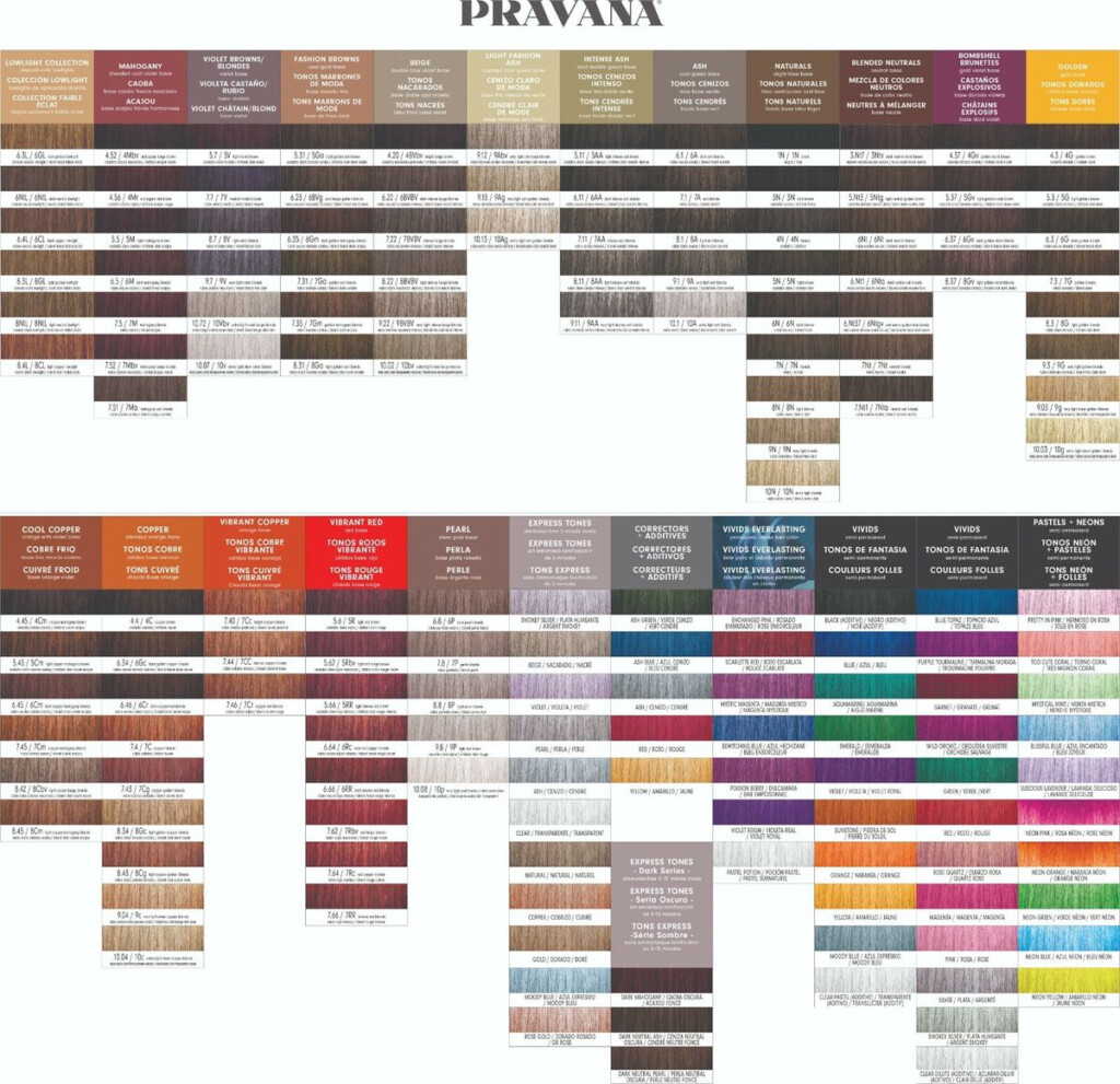 Pravana Color Chart 2023 Infoupdate