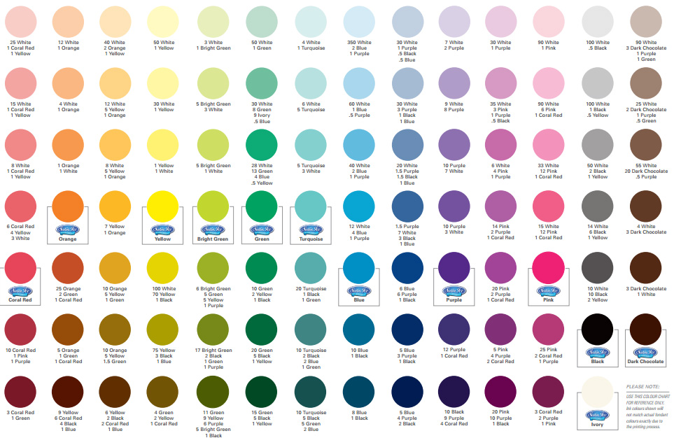 Printable Americolor Color Mixing Chart Dev onallcylinders