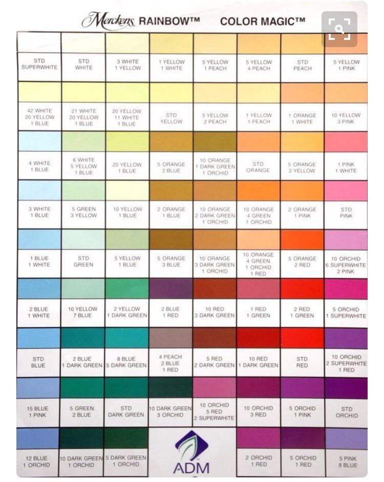Printable Wilton Color Right Chart Printable Word Searches