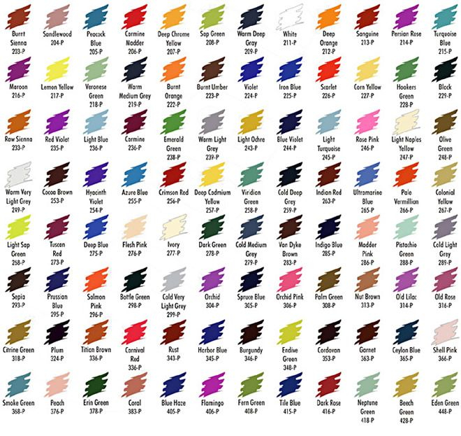Prismacolor 24 Color Chart Printable Free Printable Templates
