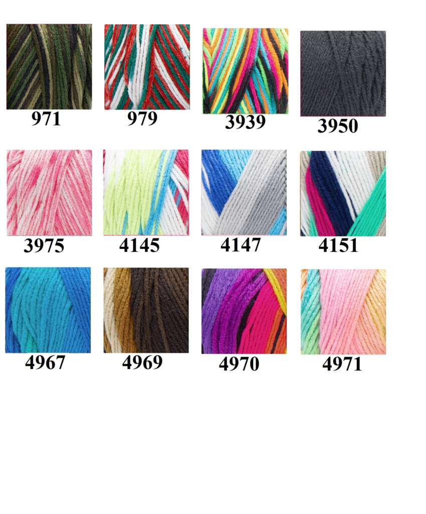Red Heart Super Saver Yarn Color Chart