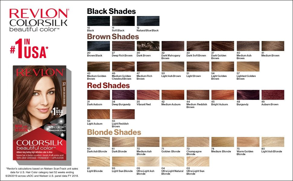 Revlon Hair Color Chart List Haircut HairStyle 2022