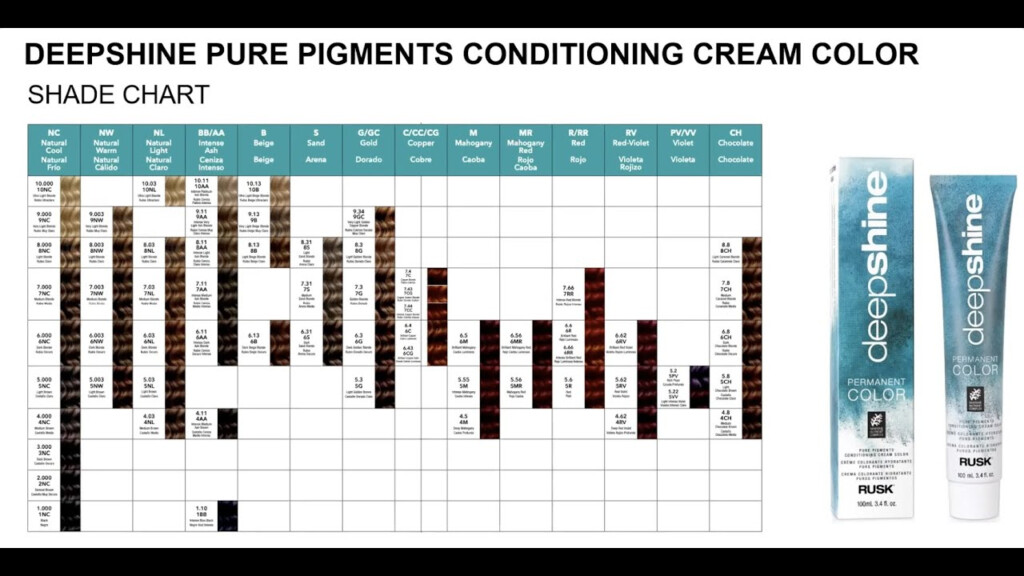 Rusk Hair Color Chart Infoupdate