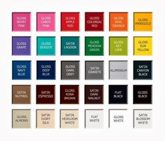 Rust Oleum Professional Color Chart