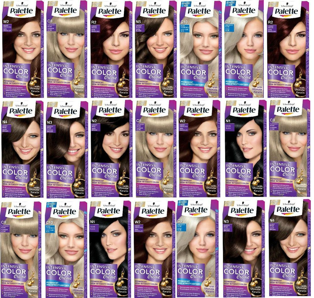 Schwarzkopf Hair Dye Color Chart