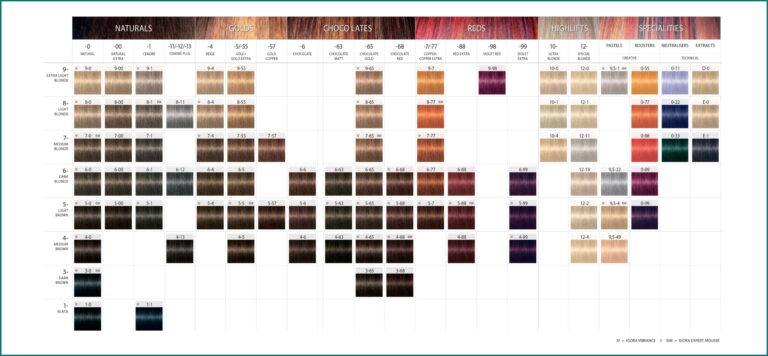 Schwarzkopf Igora Royal Hair Color Chart 529632 Schwarzkopf 