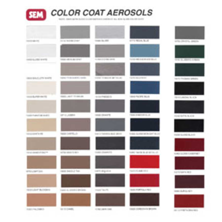 SEM Color Coat Color Chart R E Paint Supply 58 OFF