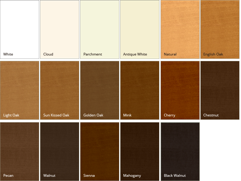 Shades Of Brown Paint Color Chart