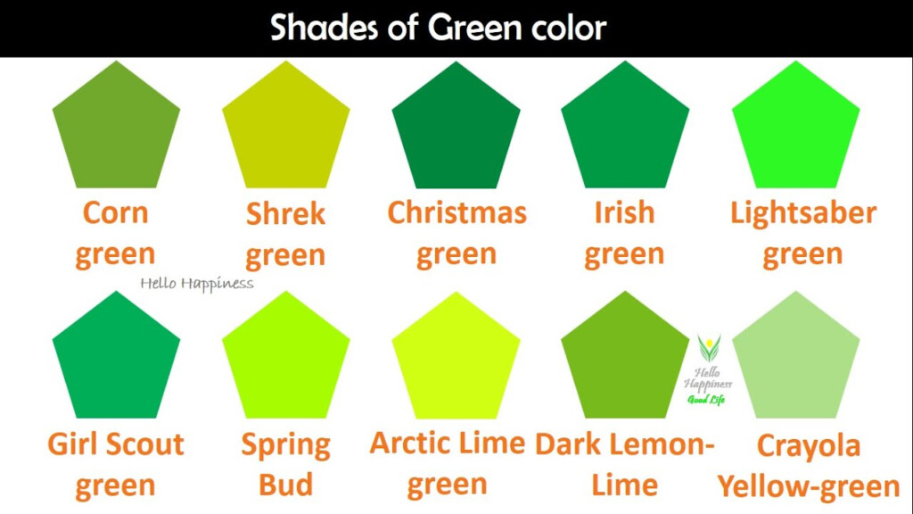 Shades Of Green Names Shades Of Green Color Chart Wit Vrogue co