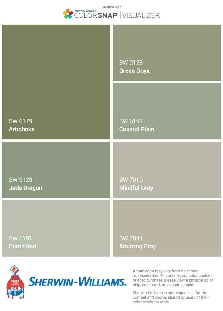 Sherwin Williams Green Color Chart Lights Crystal