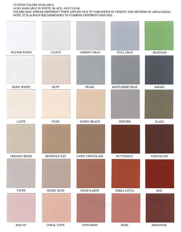 Solar Seal Color Chart