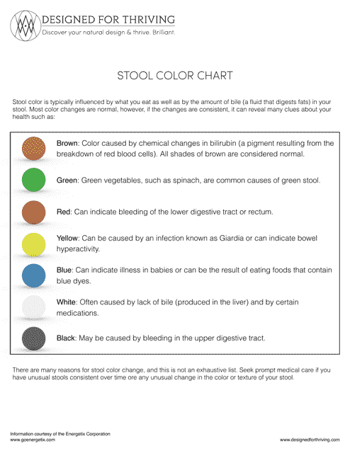 Stool Color Chart Download Printable PDF Templateroller