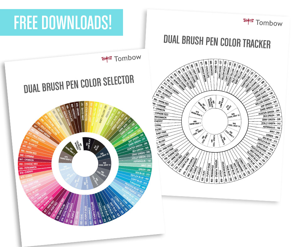 Tombow Brush Pen Color Chart Infoupdate