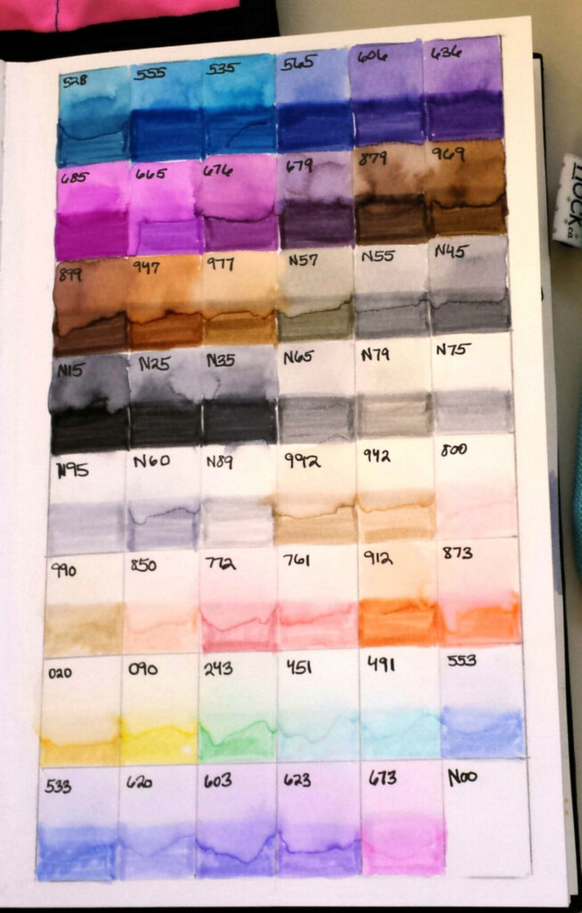 Tombow Marker Color Chart New And Improved Tombow Markers Coloring 