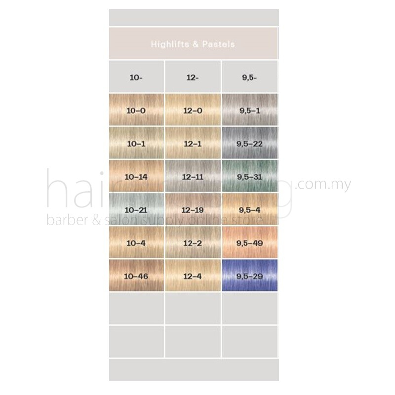 Top 107 Igora Permanent Hair Color Chart Polarrunningexpeditions