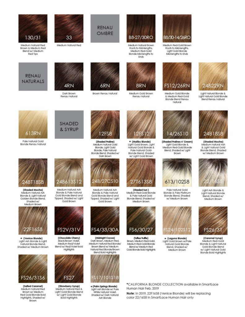 ULTIMATE Jon Renau Human Hair Color Chart LA Wig Company