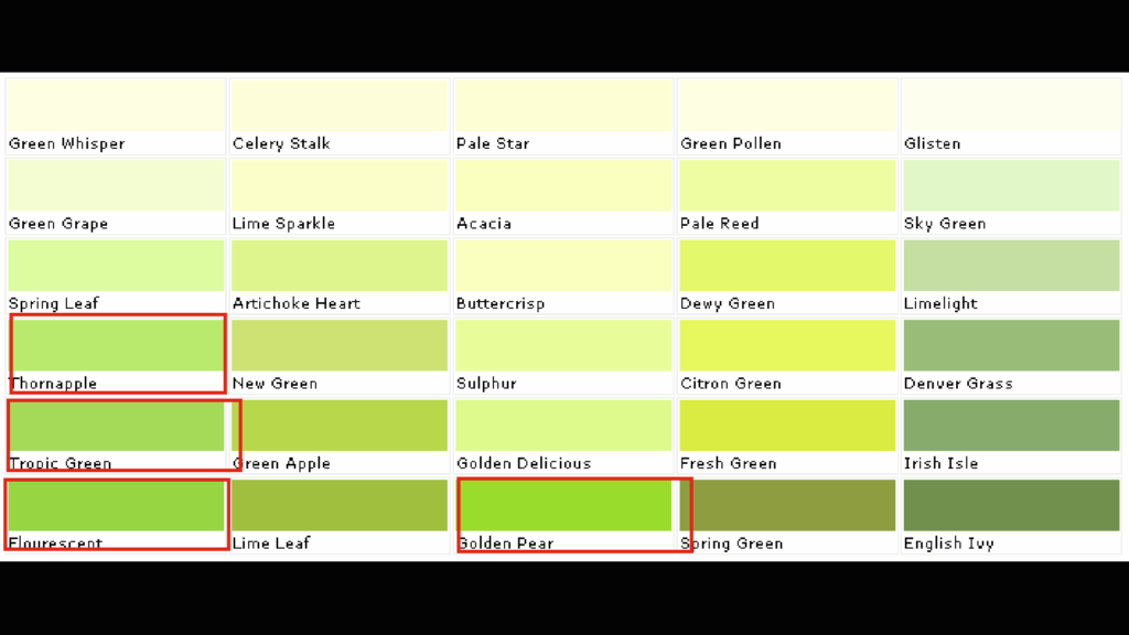 Valspar Green Paint Color Chart Paint Colors