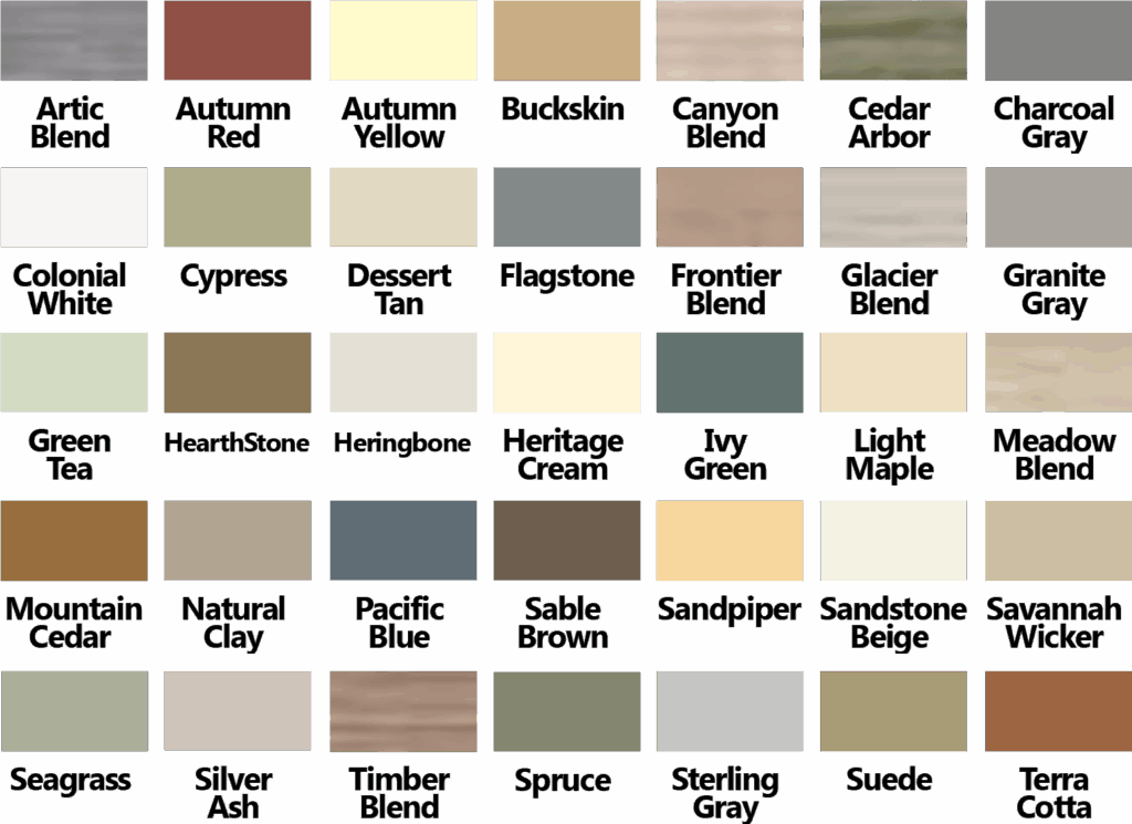 View Large Size Certainteed Vinyl Siding Color Chart House Exteriors 