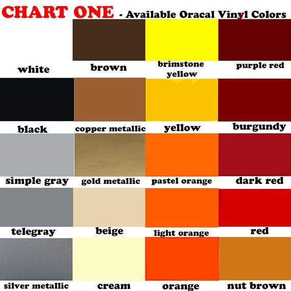 Vinyl Window Color Chart A Visual Reference Of Charts Chart Master