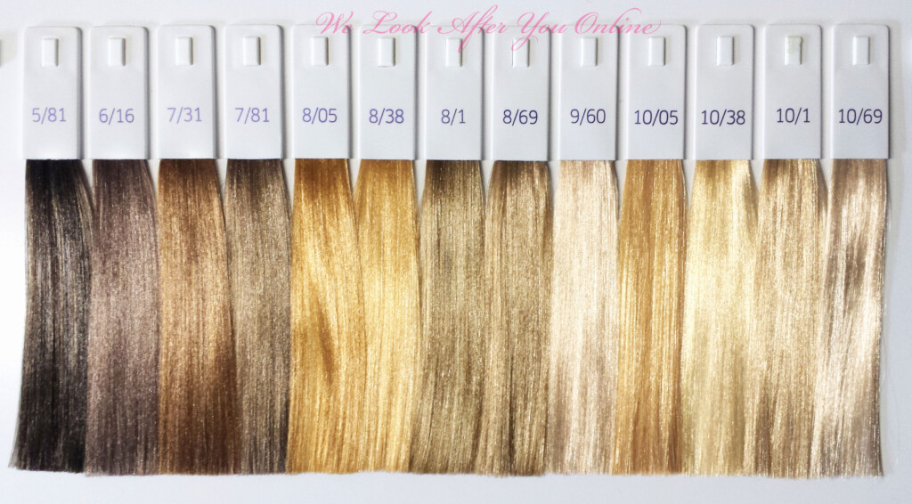 Wella Toner Color Chart Blonde Hair Color Loreal