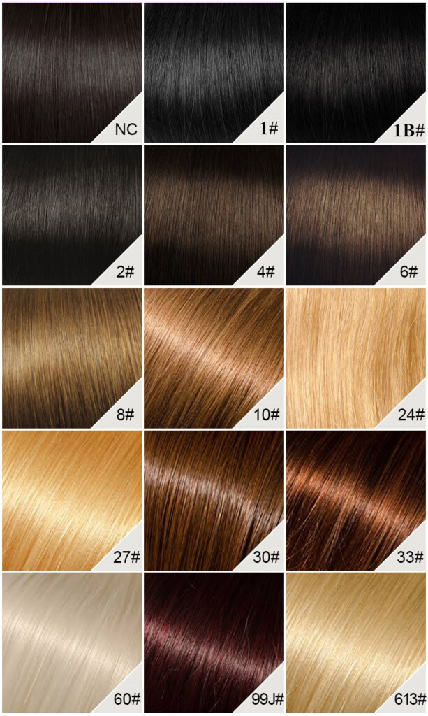 Wig Hair Color Chart