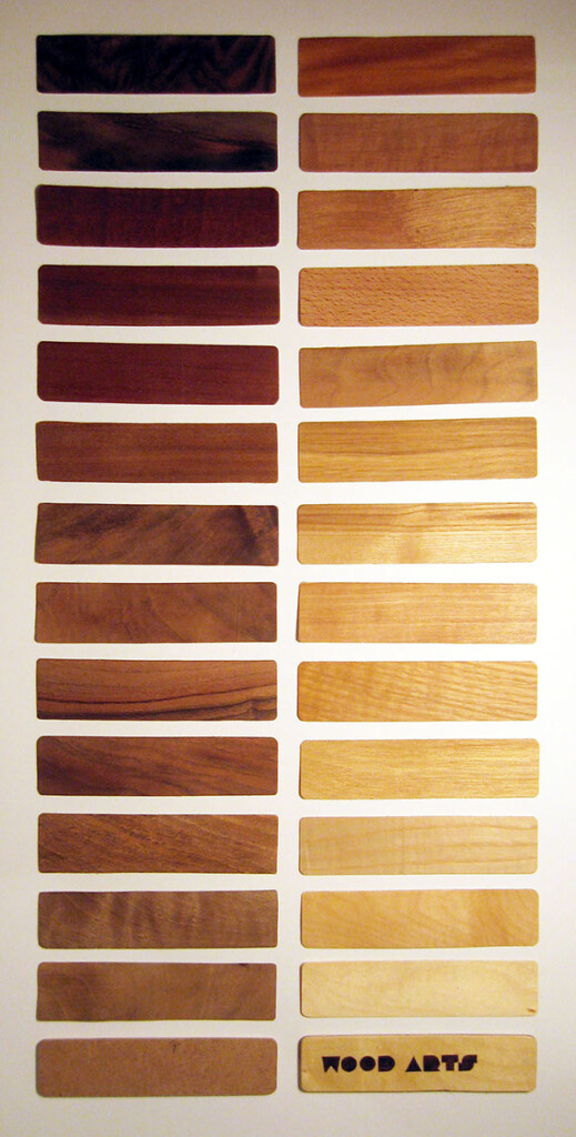 Wood Color Chart On Student Show