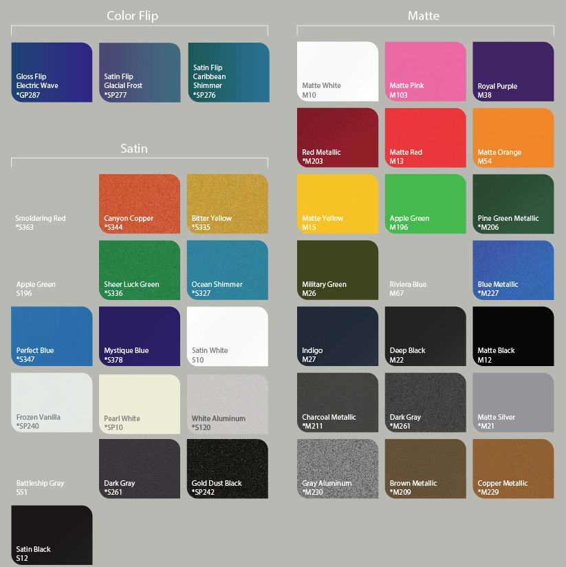 Wrap 39 N Graphics Vinyl Color Chart 41 OFF