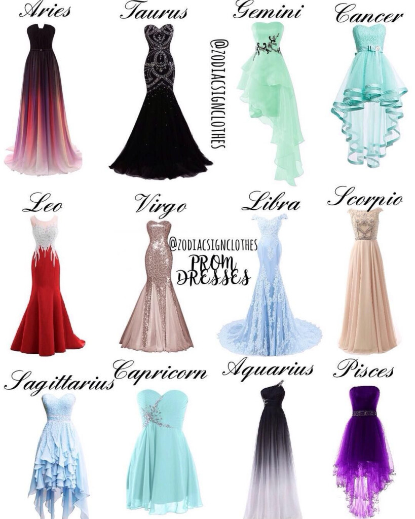 Zodiac Signs Prom Dresses Zodiac Birth Chart
